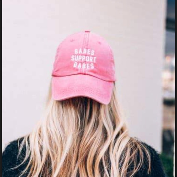 FRIDAY + SATURDAY - BABES SUPPORT BABES PINK HAT - Picture 2 of 3